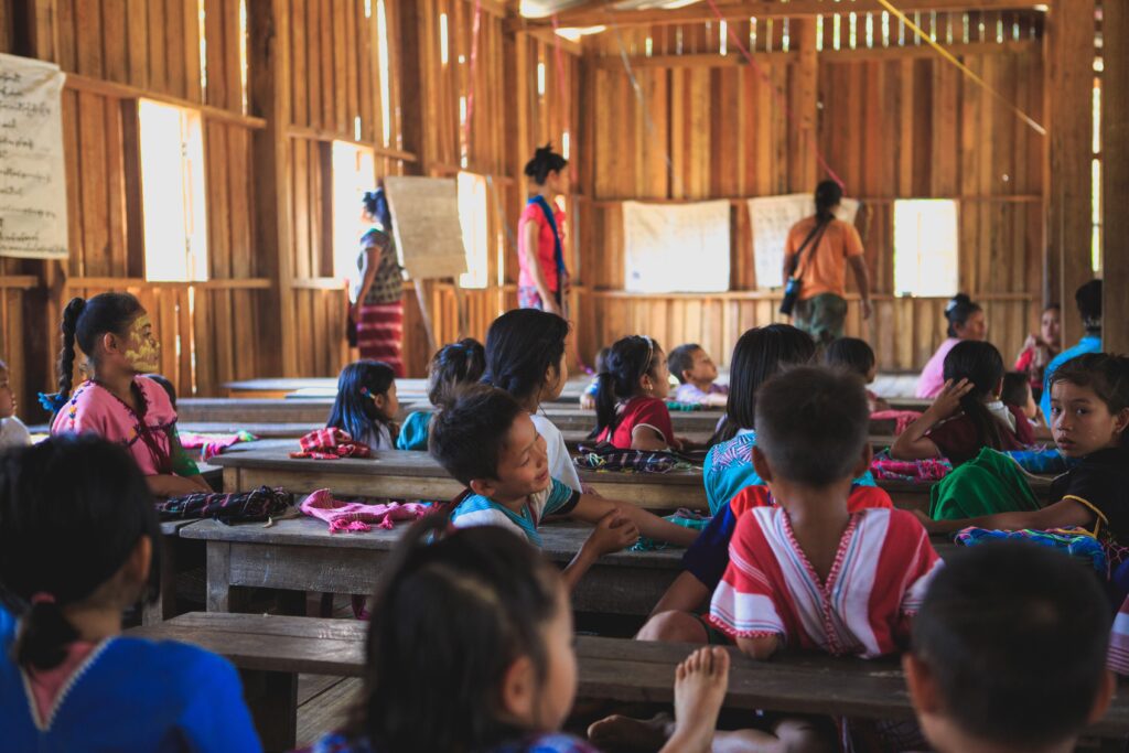Children in school, Myanmar