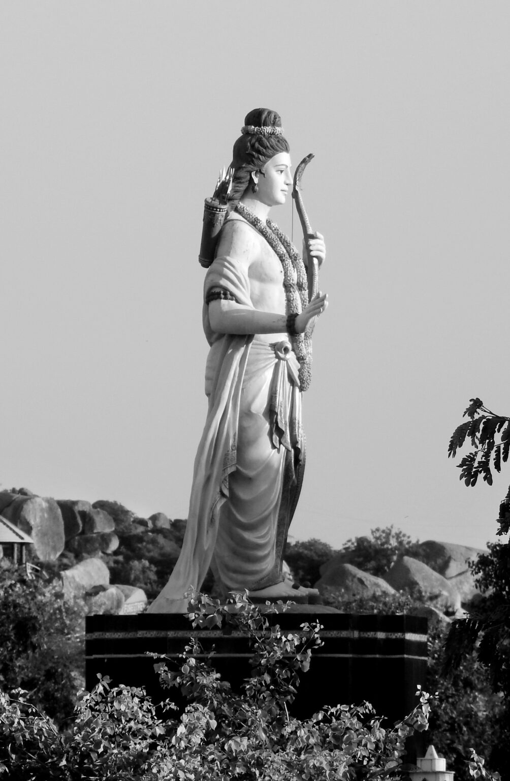 Lord Rama carrying his bow