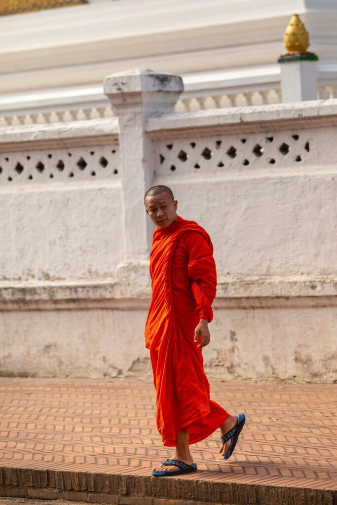 A monk in Laos