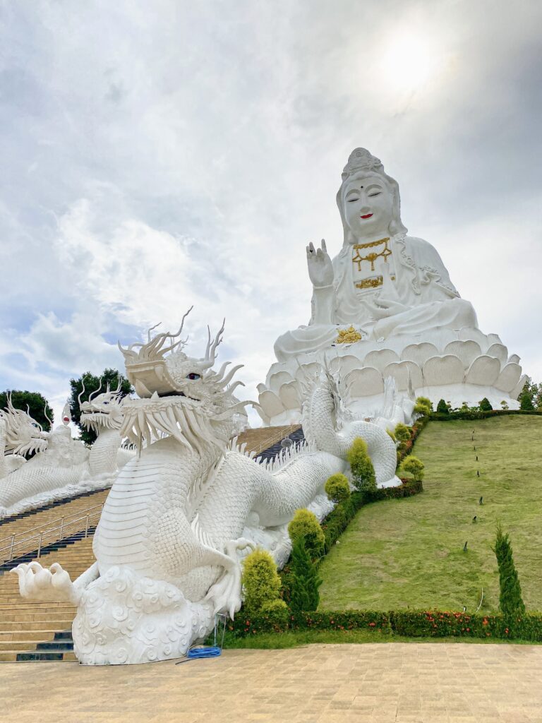 Guan Yin of Chiang Rai, Thailand. Known as Bodhisattva Avalokiteshva in Mahayana Buddhism
