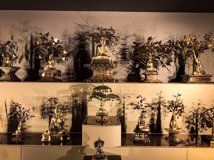 Relics inside Botataung Pagoda, Yangon