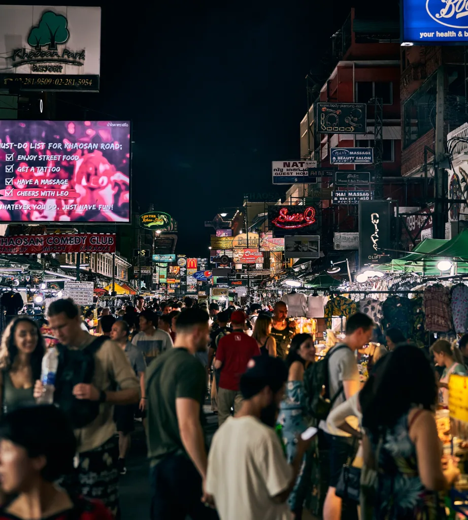 Khaosan Road in Bangkok