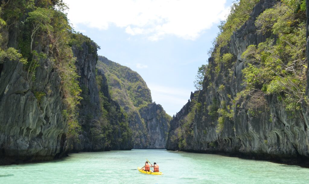Kayaking in Big Lagoon, El Nido