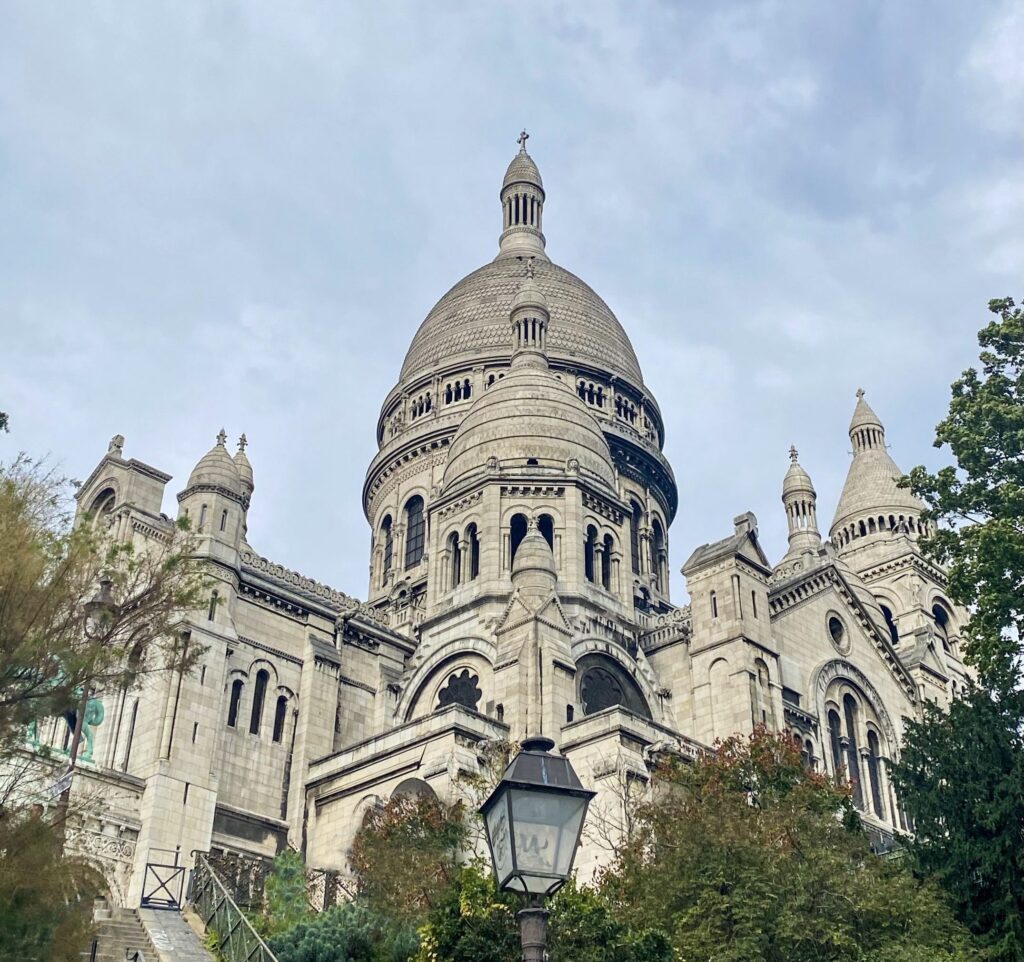 Symmetrical shot of Sacre Coeur, Paris, France