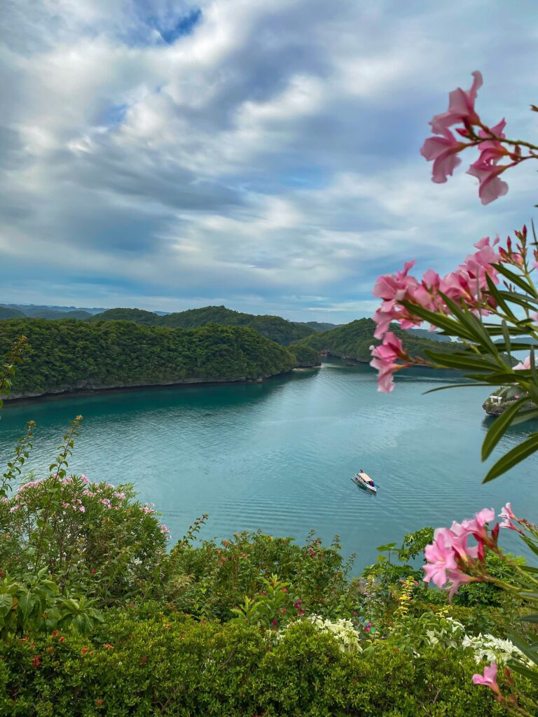 Flowers and views of the surrounding islands in Pangasinan