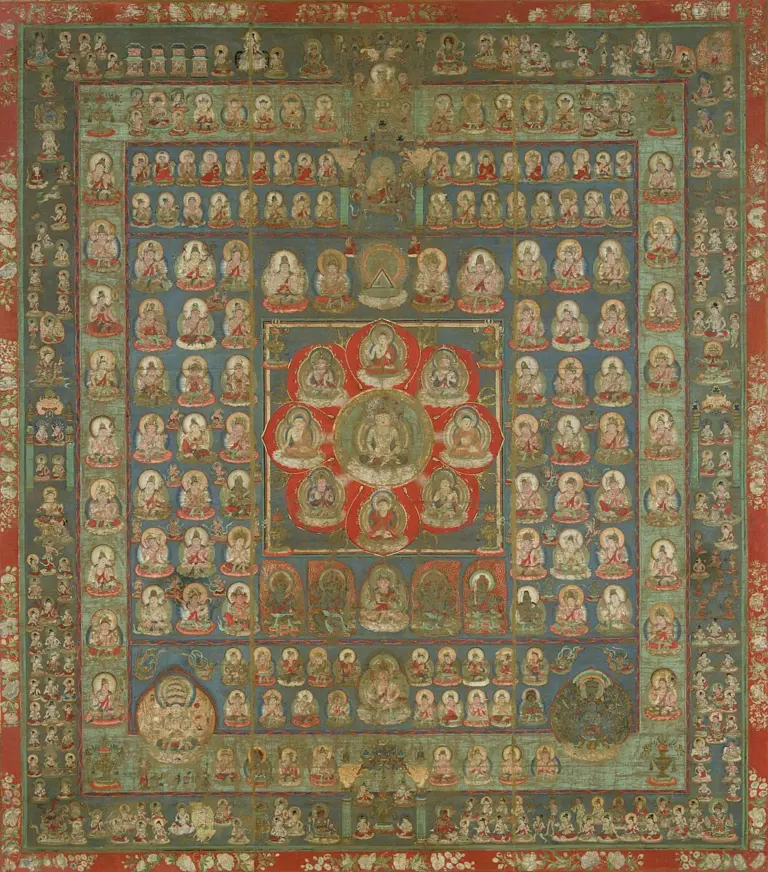 Five Cosmic Buddha Mandala