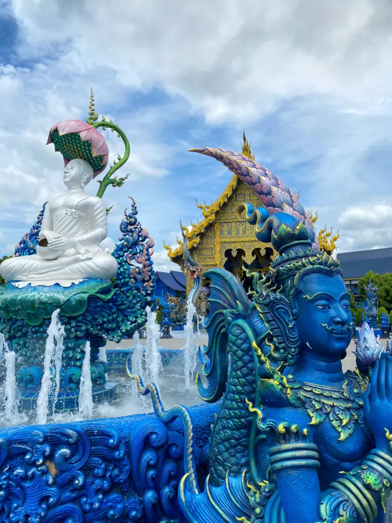 Blue Temple Fountain