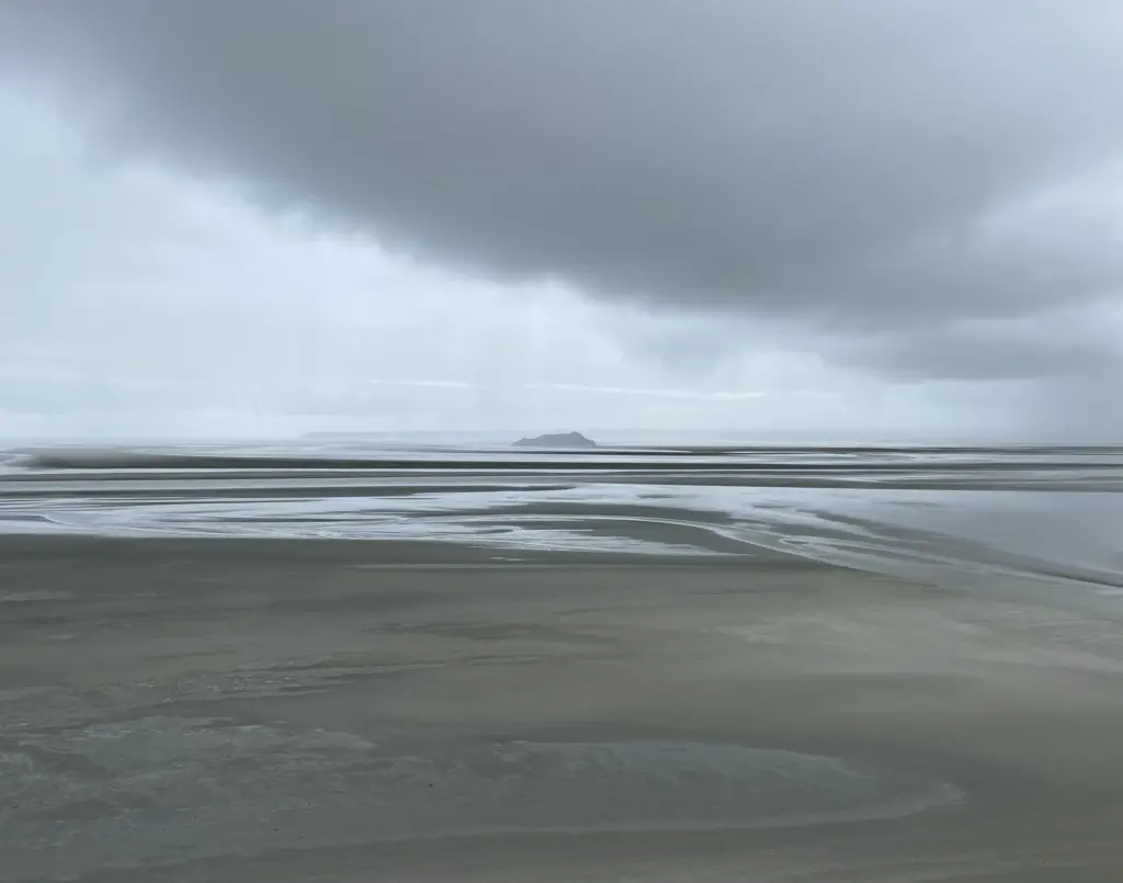 Island off the coast in Normandy