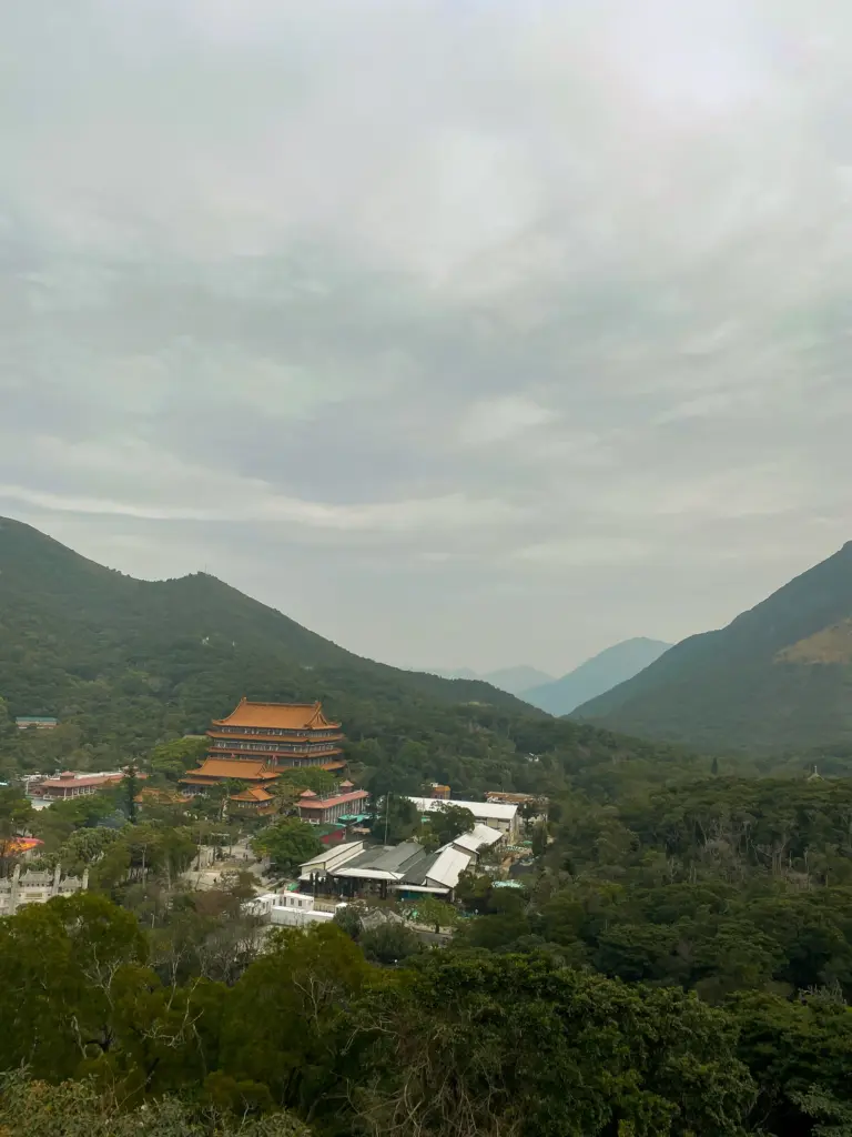 Po Lin Monastery View from Tian Tan Buddha