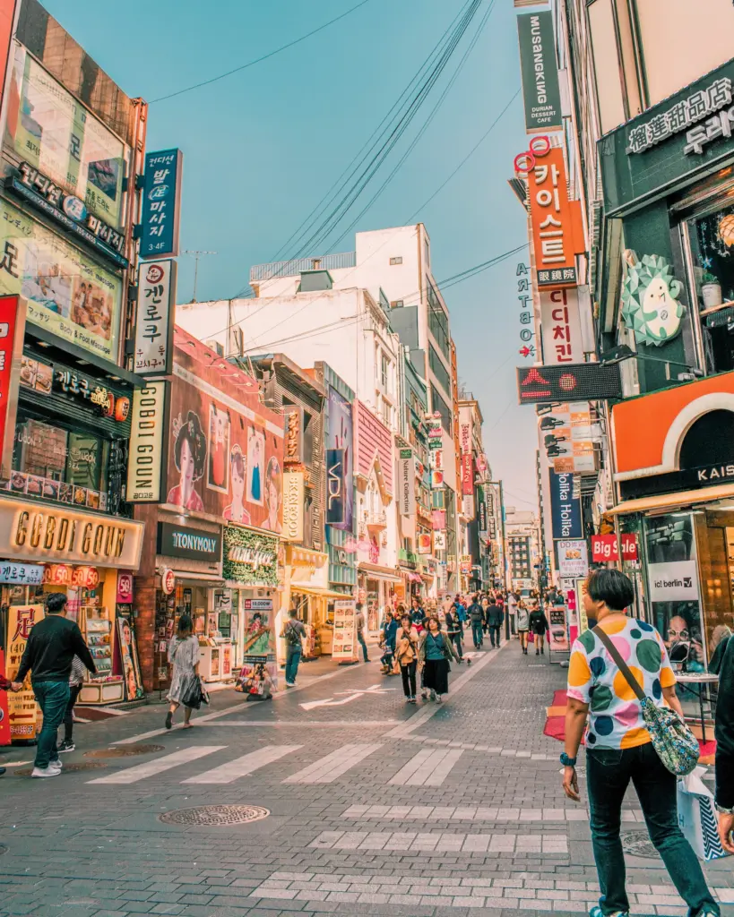 Myeongdong Market in Seoul
