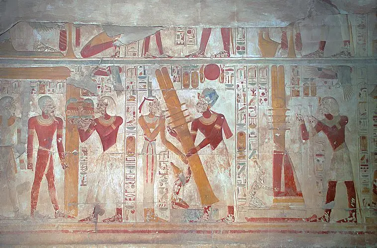 The Djed Pillar in the Temple of Osiris
