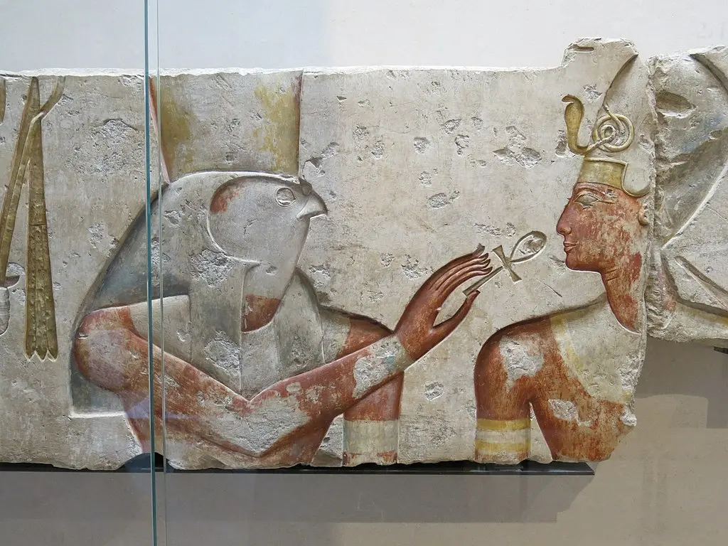 Horus and Ramses with the Ankh of Life