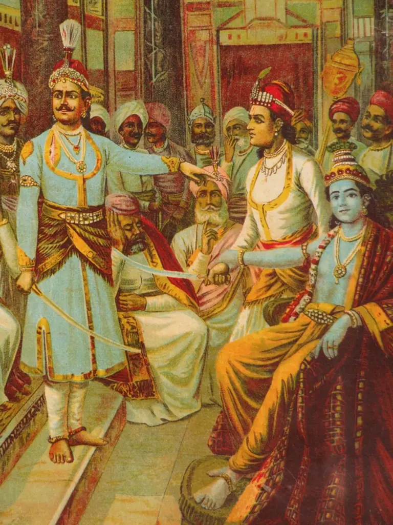 Krishna as an emissary of peace