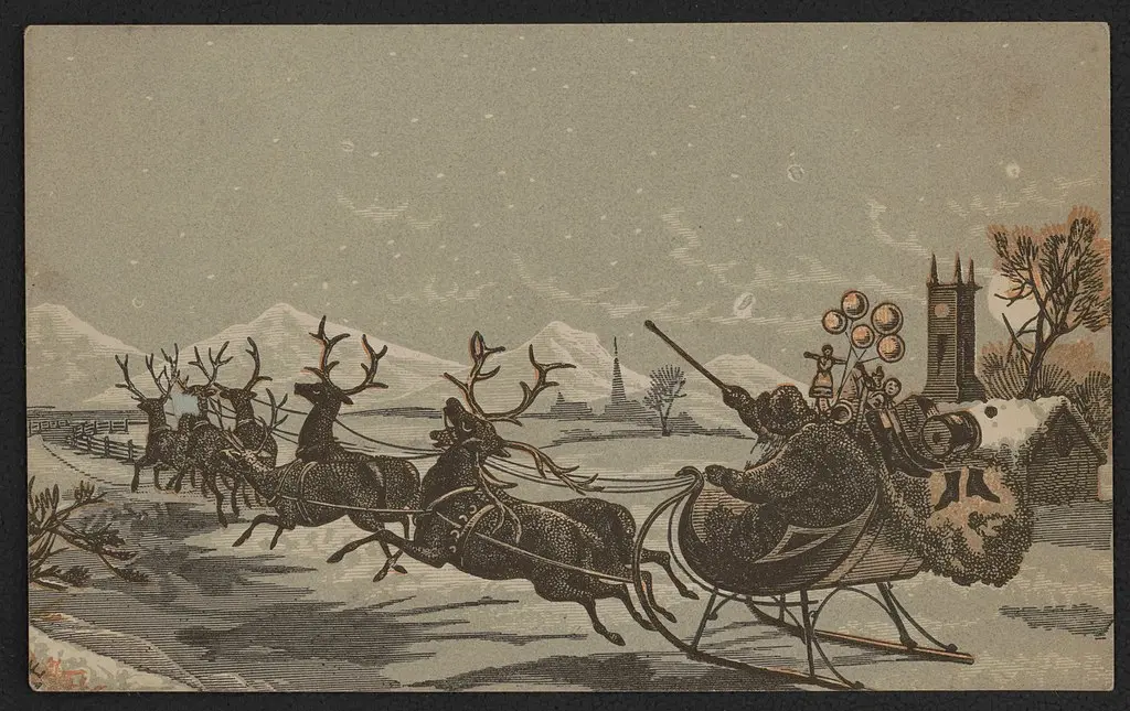 Santa Claus and his Reindeer