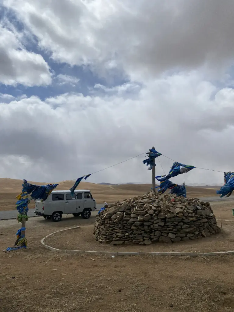 Stupa and Van