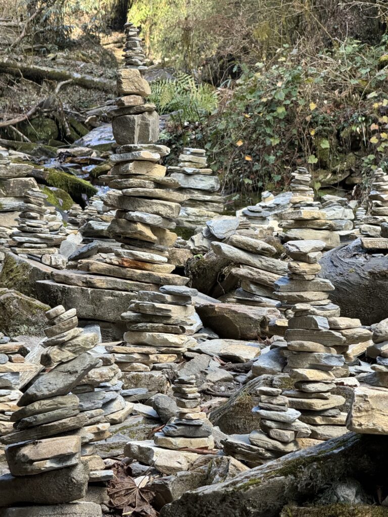 Stone Stacking in Nature